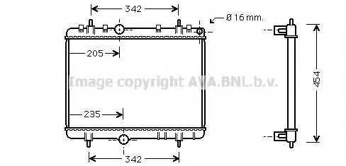 PRASCO PEA2267 Radiator, engine cooling